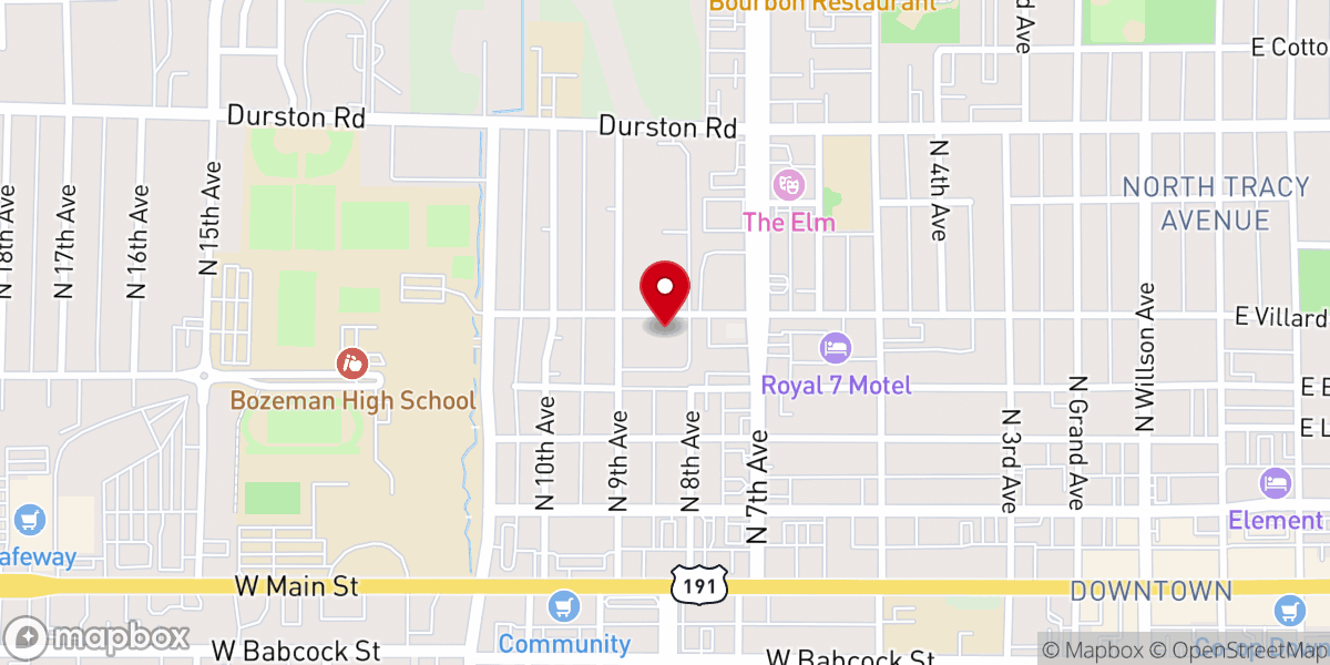 Map showing location of Church of God Total Life Center