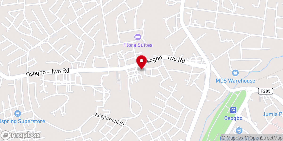 Map showing location of All Souls' Anglican Church