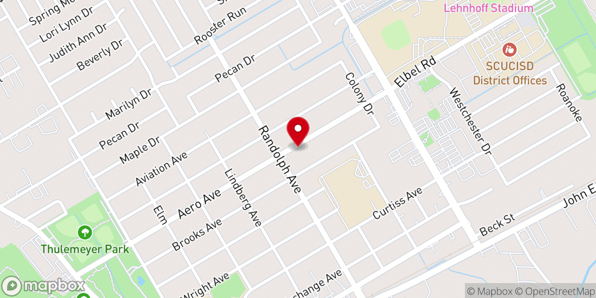 Map showing location of First Baptist Preschool