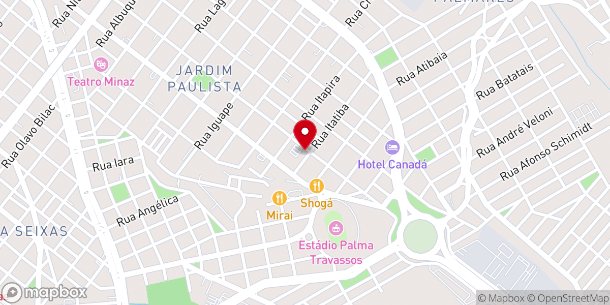 Map showing location of Comunidade Cristã de Ribeirão Preto - Campus Leste
