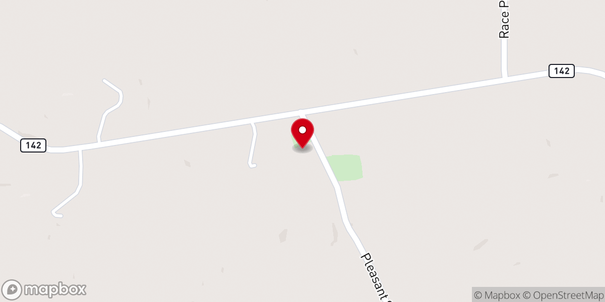 Map showing location of Union Grove Church
