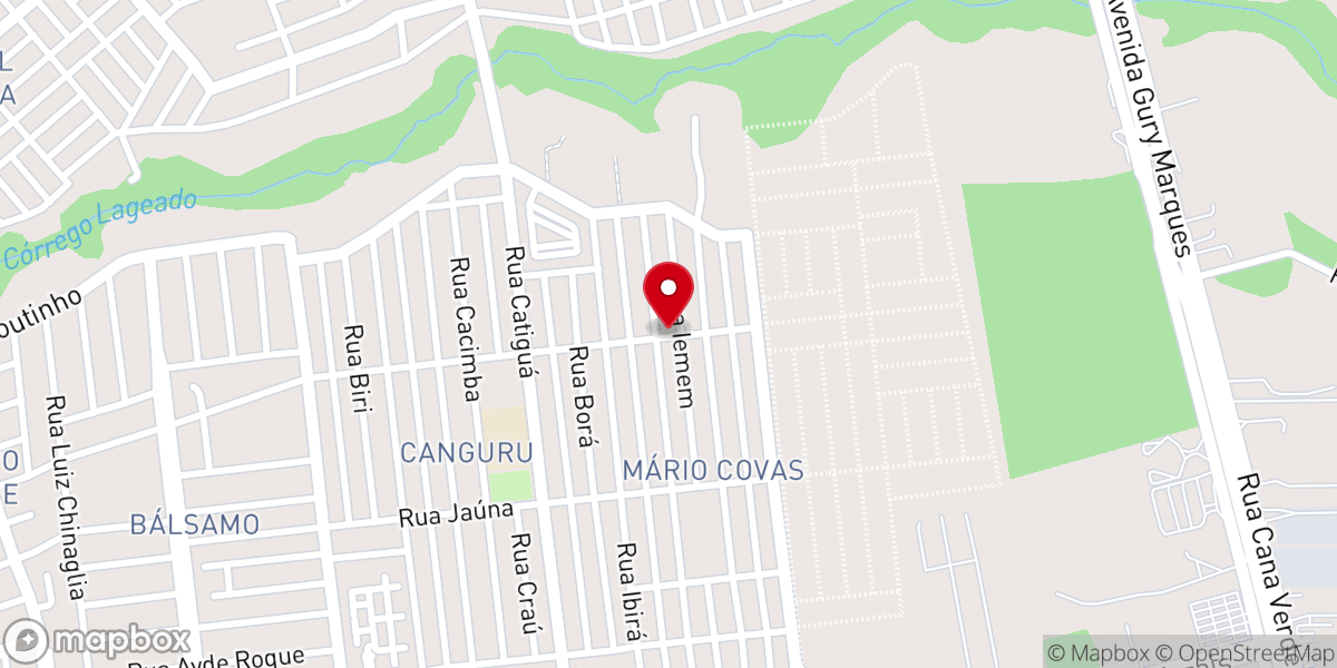 Map showing location of Igreja Pentecostal Deus é Amor
