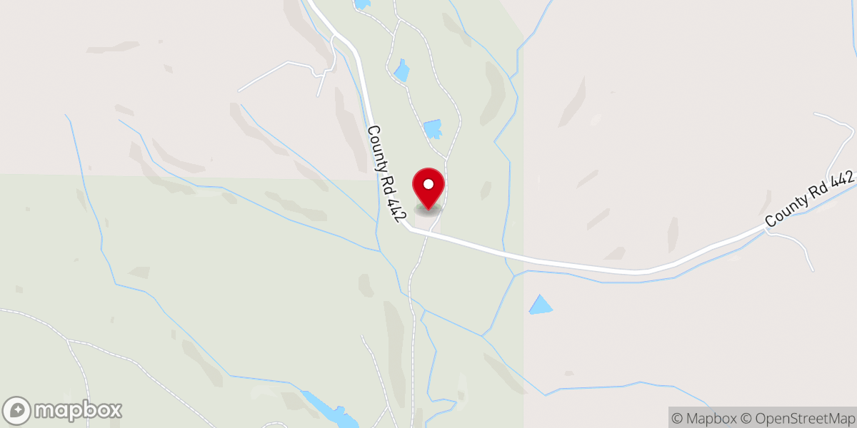 Map showing location of Sulphur Springs Church
