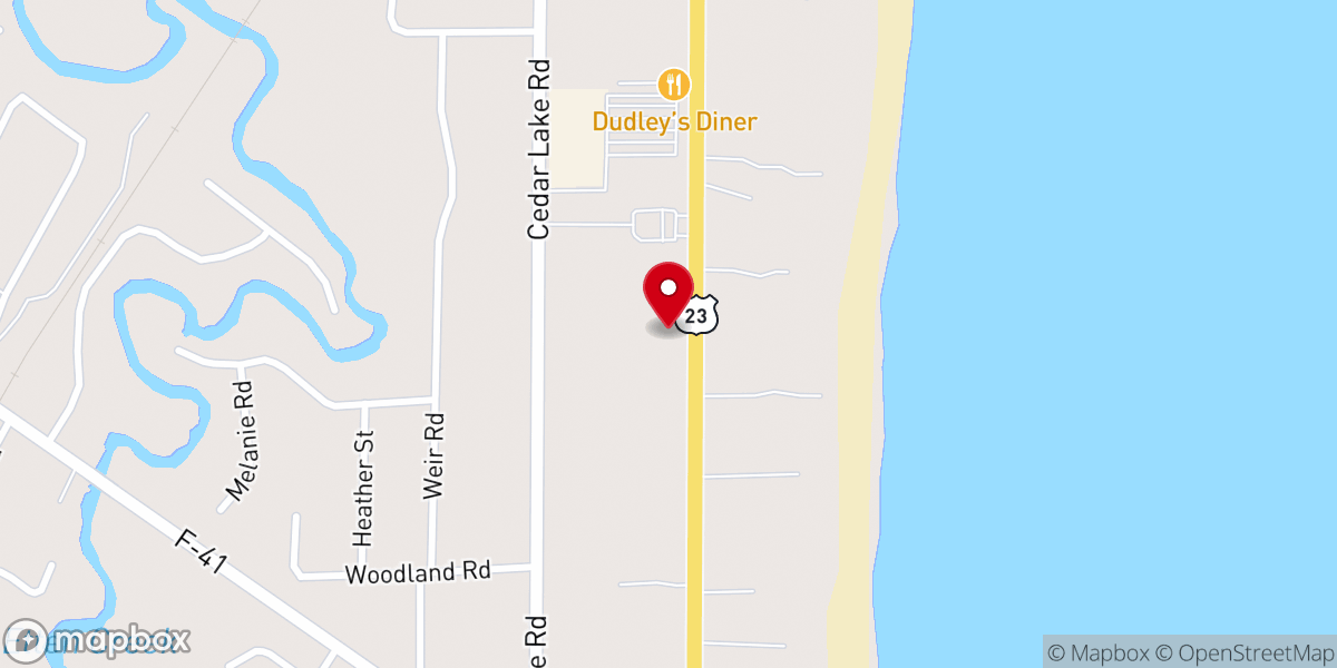 Map showing location of Trinity Lutheran Church