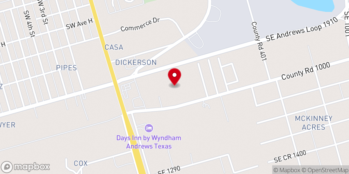 Map showing location of Abundant Life Church