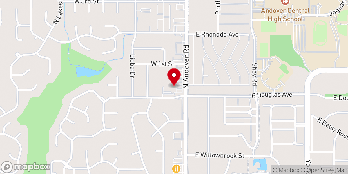 Map showing location of St. Vincent de Paul Catholic Church
