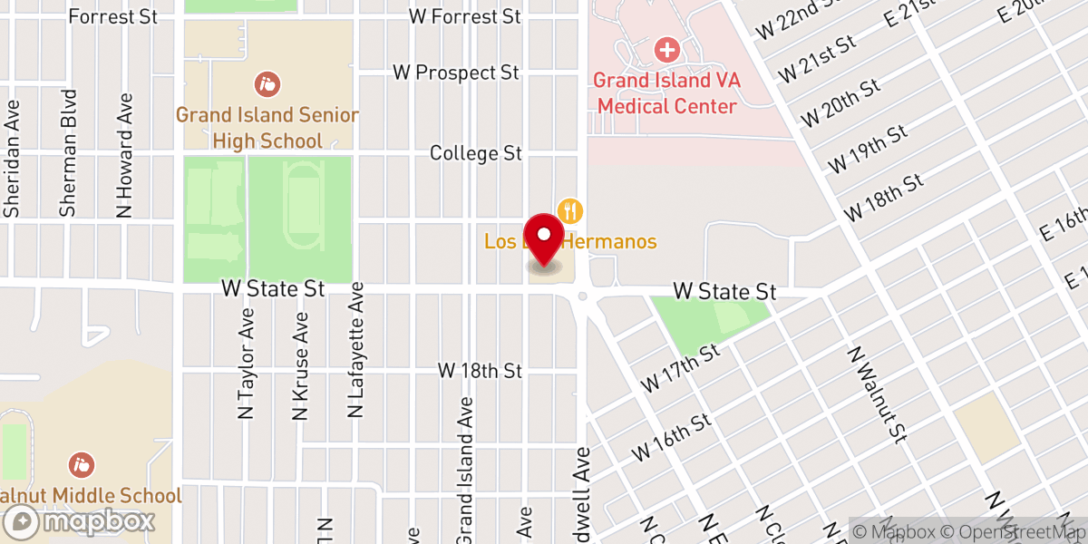 Map showing location of True North Church