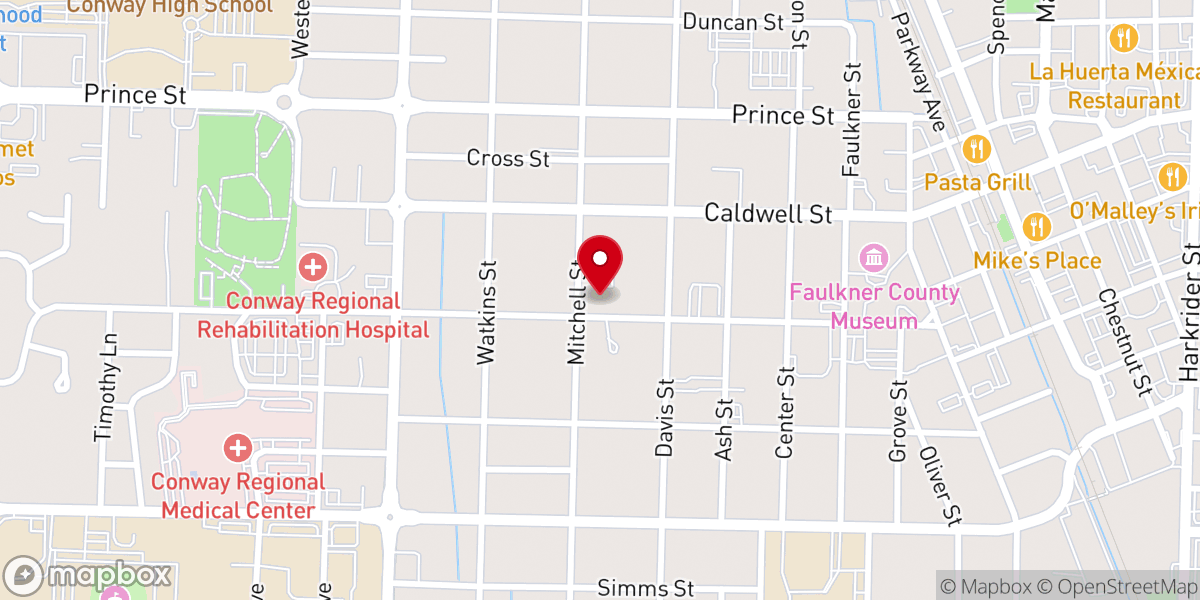 Map showing location of City Church