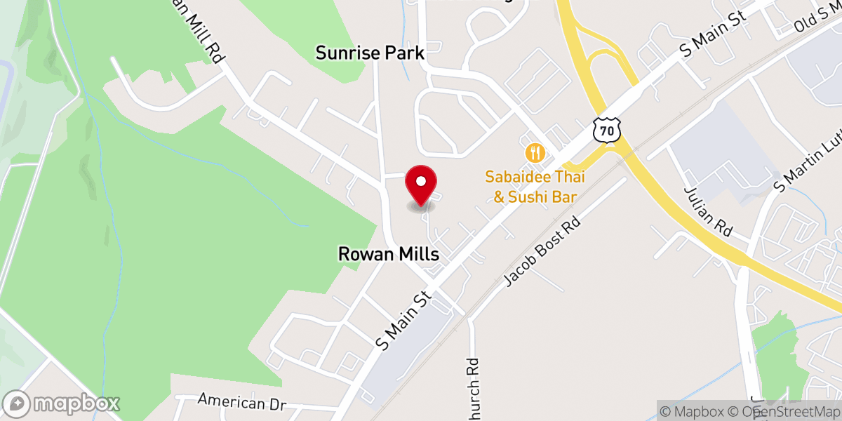 Map showing location of Destiny City Church