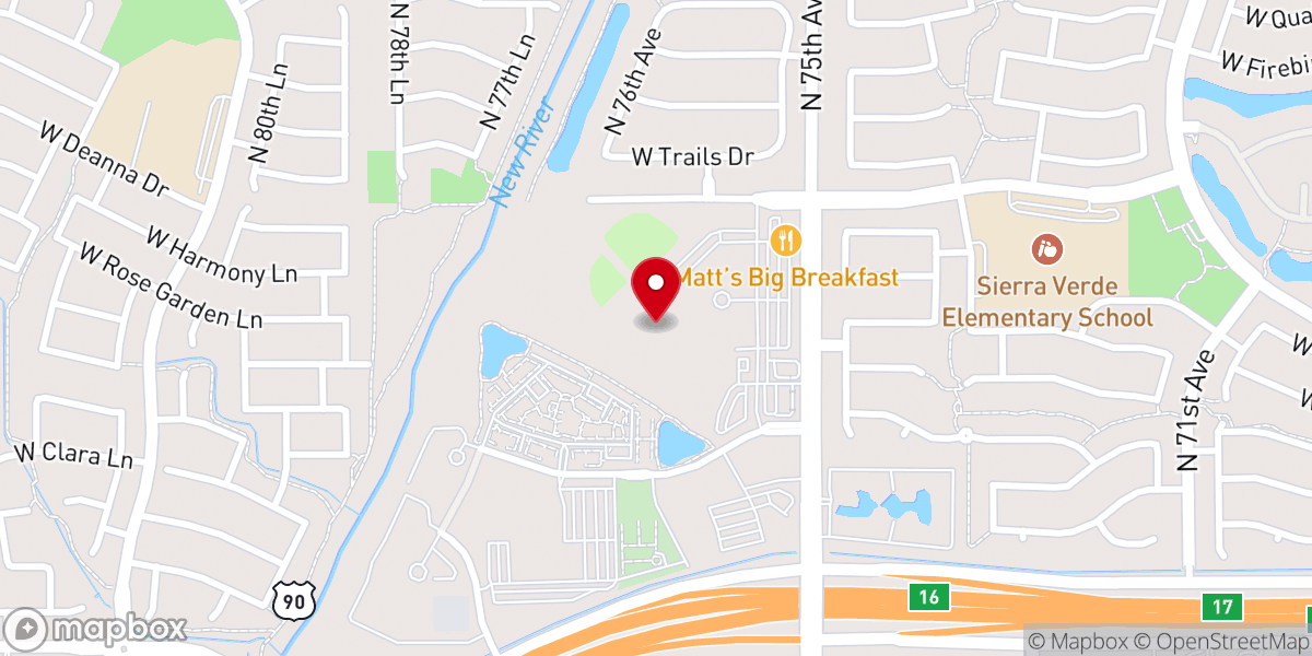 Map showing location of Dream City Church • Glendale