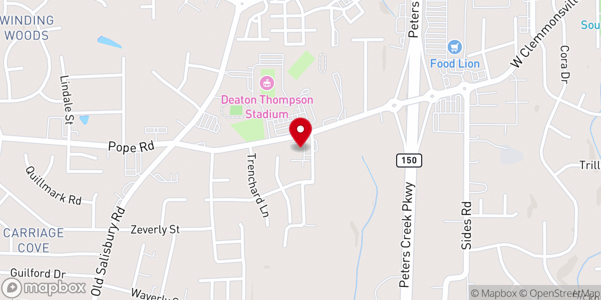 Map showing location of Heavenview United Pentecostal Church