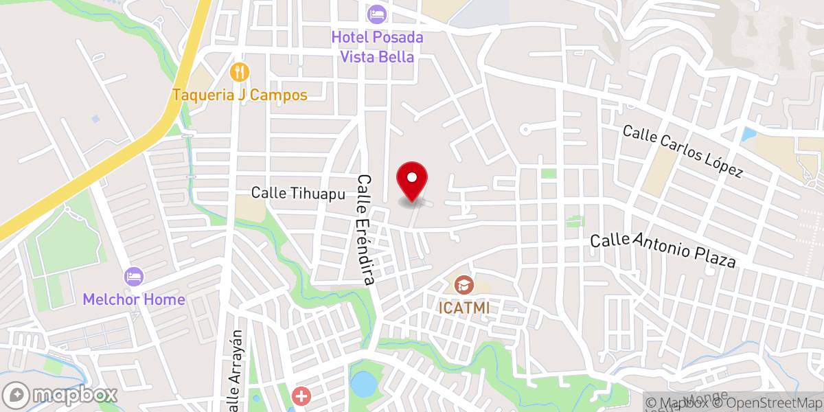 Map showing location of Iglesia Bautista Cordero de Dios