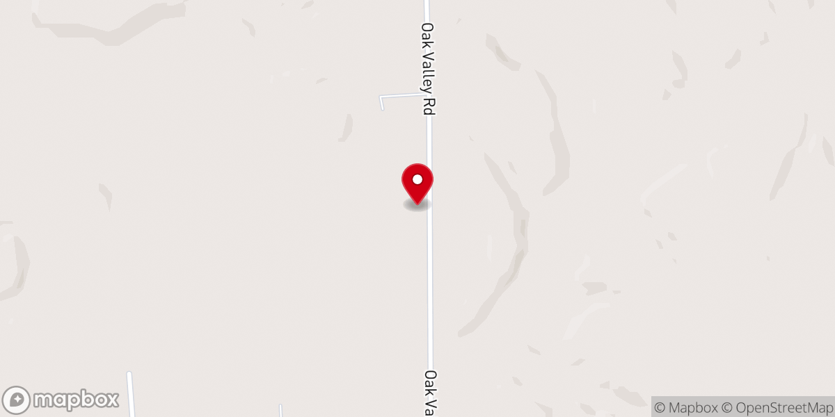 Map showing location of Oak Valley Pentecostal Church