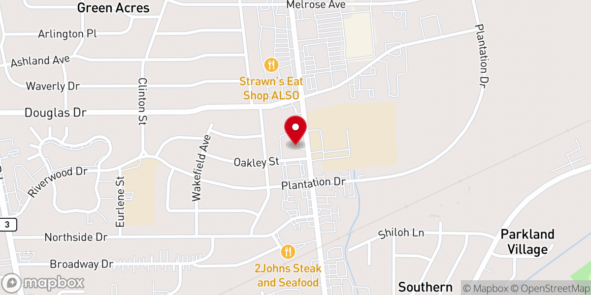 Map showing location of Freedom Church