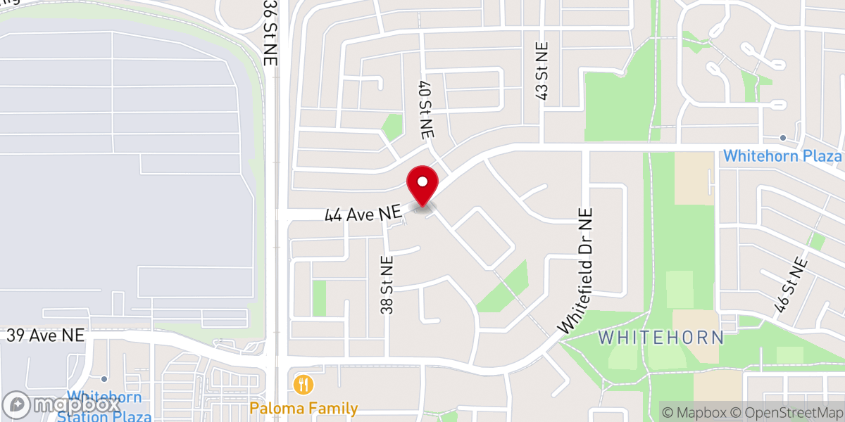 Map showing location of Calgary Chinese Baptist Church CCBC