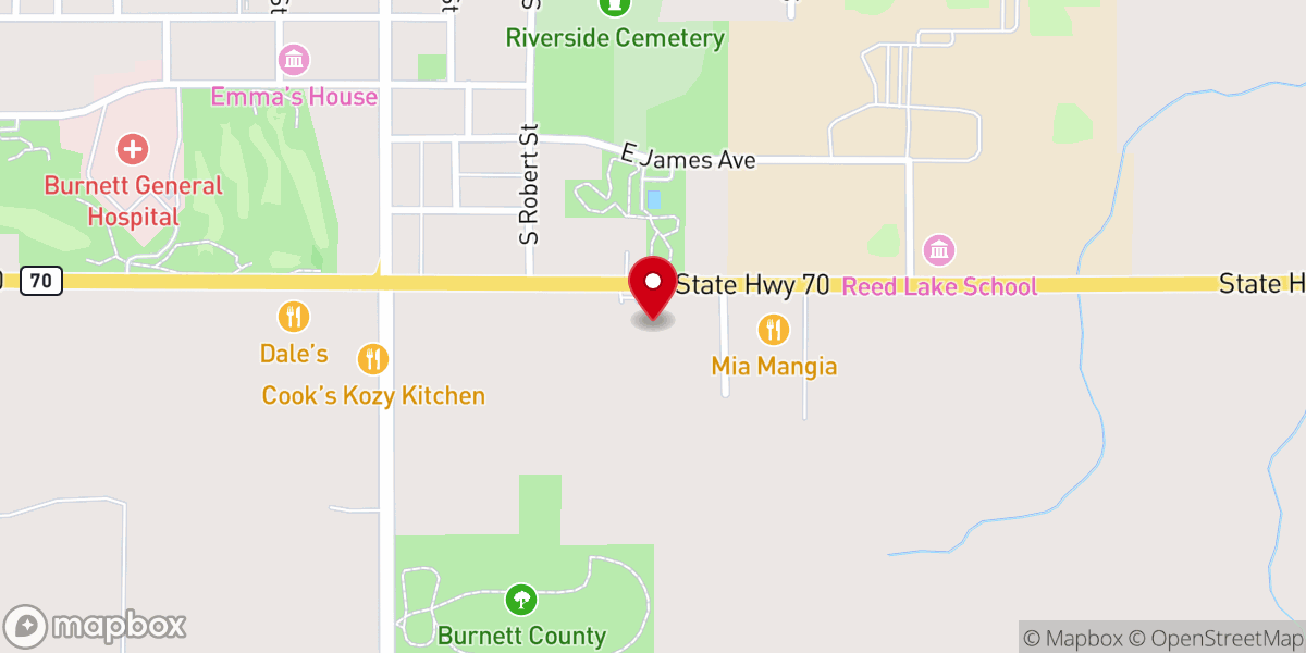 Map showing location of Immaculate Conception Catholic Church