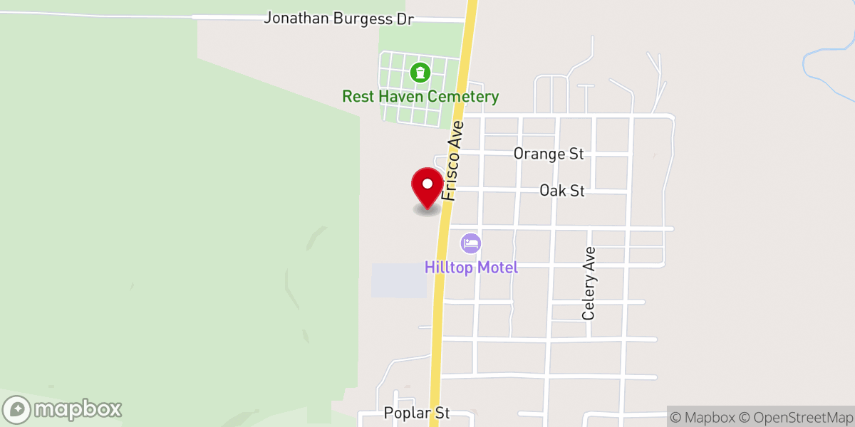 Map showing location of Victory Harvest Church