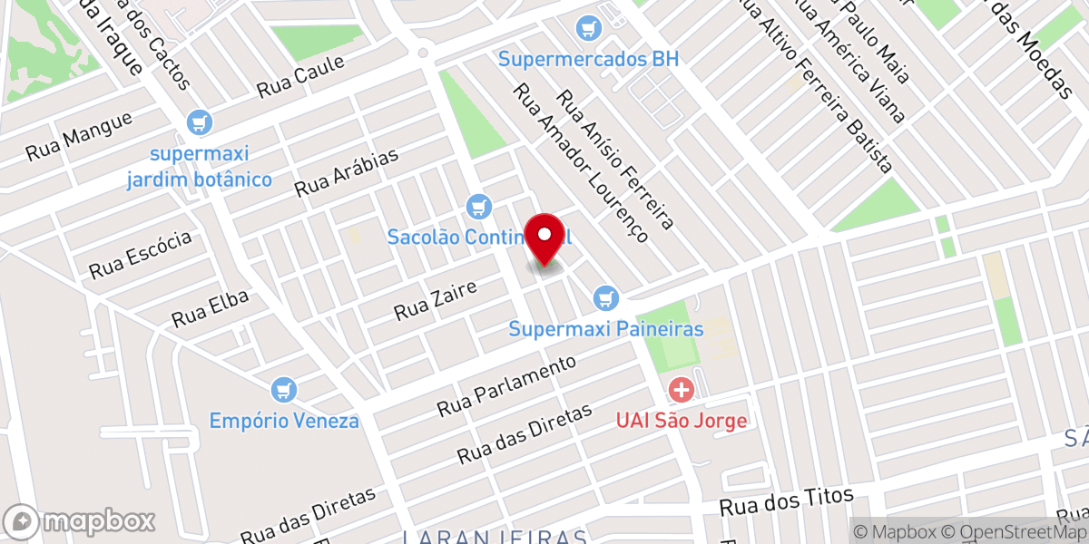 Map showing location of Comunidade Nossa Senhora Rainha da Paz