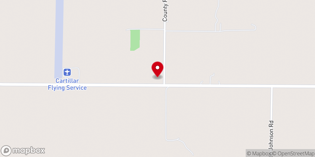 Map showing location of Tilton United Methodist Church