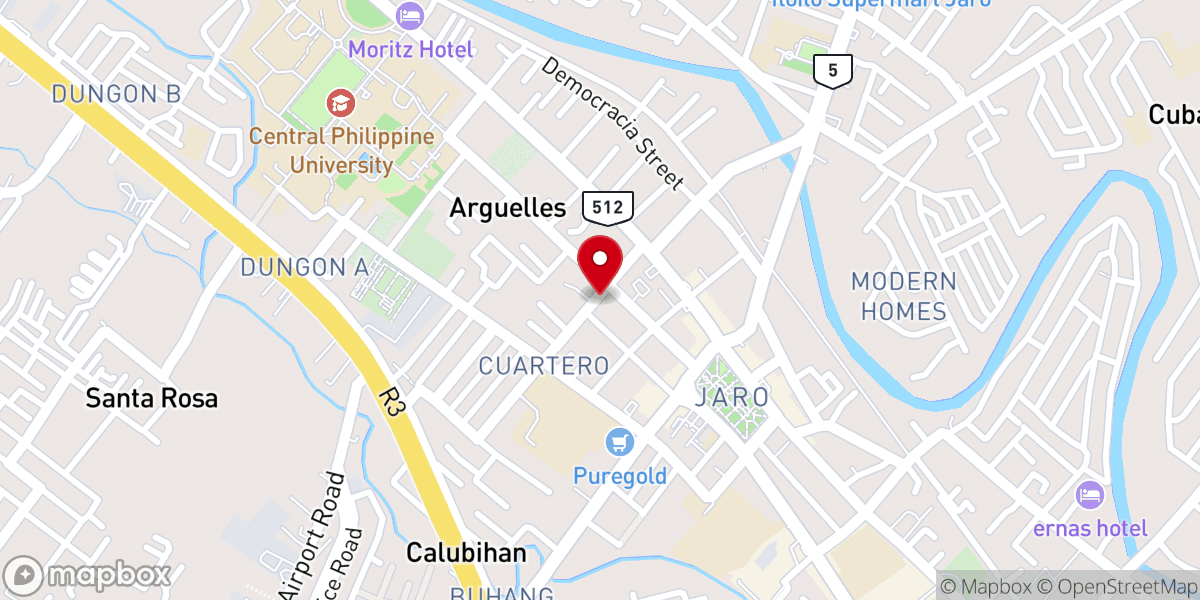 Map showing location of FullGospel Global Community Church (FGCC)
