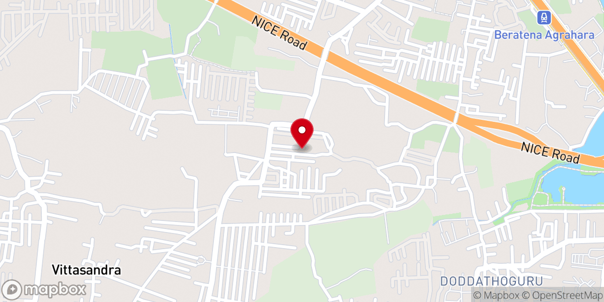 Map showing location of The Pentecostal Mission Church - TPM Electronic City