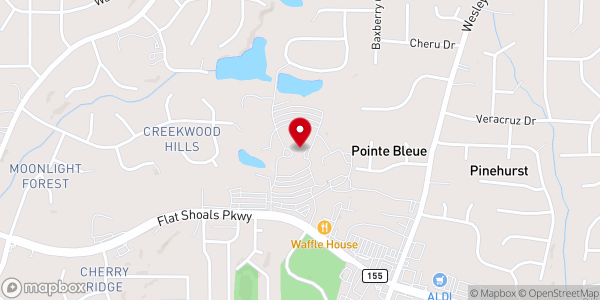 Map showing location of Greater Travelers Rest Baptist Church