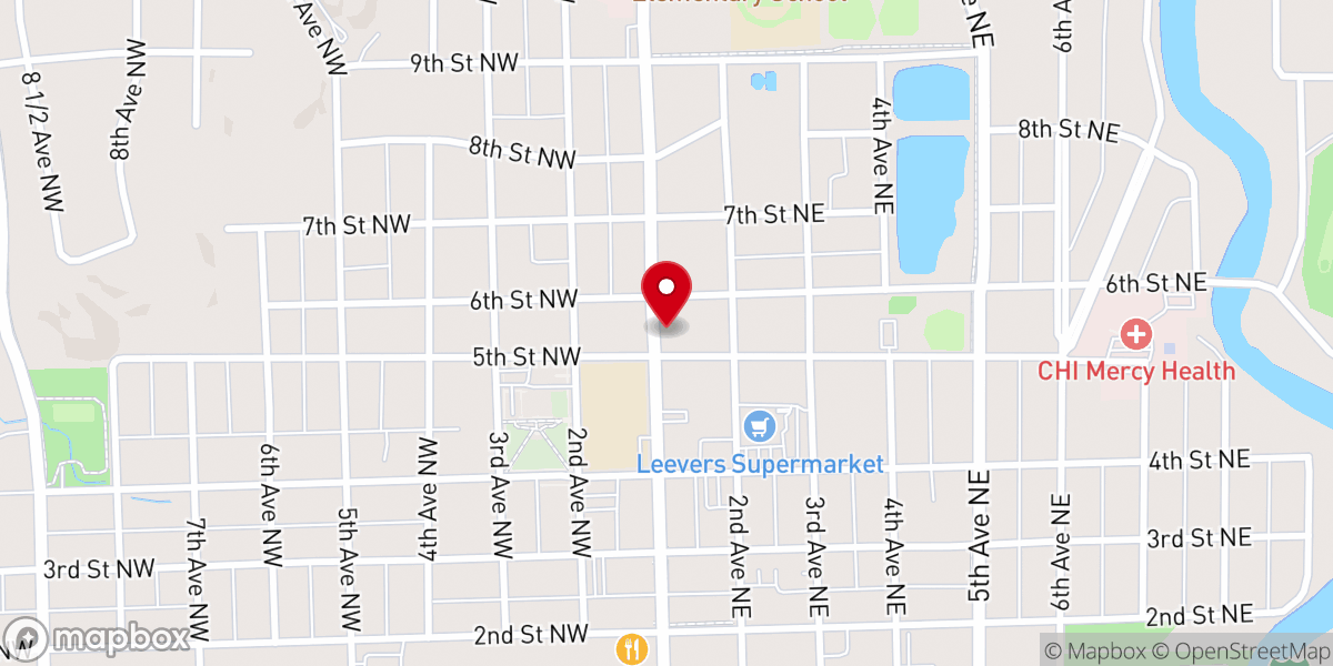 Map showing location of All Saints Episcopal Church