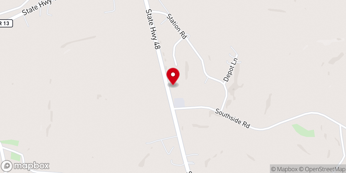 Map showing location of Christ Fellowship Church