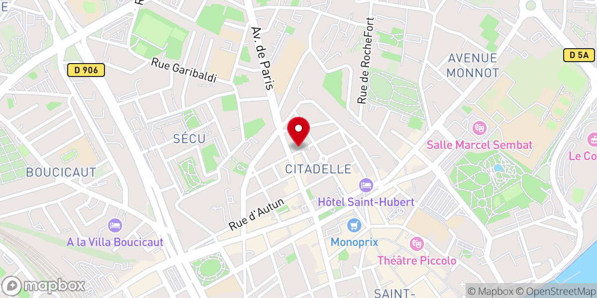 Map showing location of Abbaye médiévale Saint-Pierre de Chalon-sur-Saône