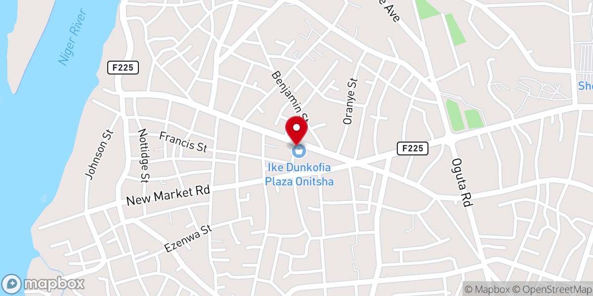 Map showing location of Rccg Ark Of God Model Parish