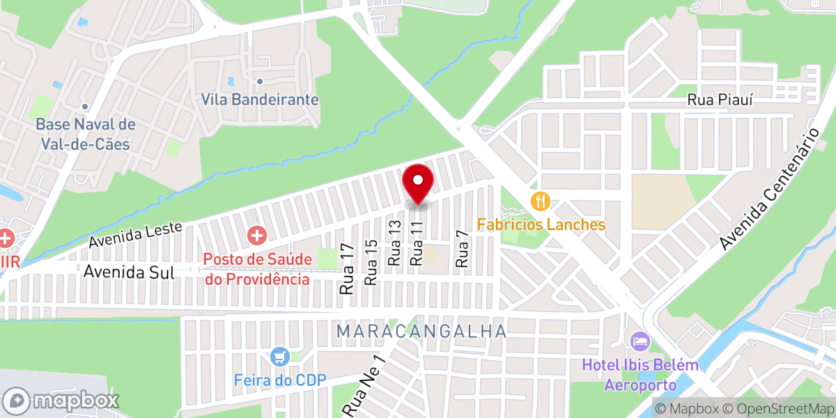 Map showing location of AD PROVIDÊNCIA - Belém/PA