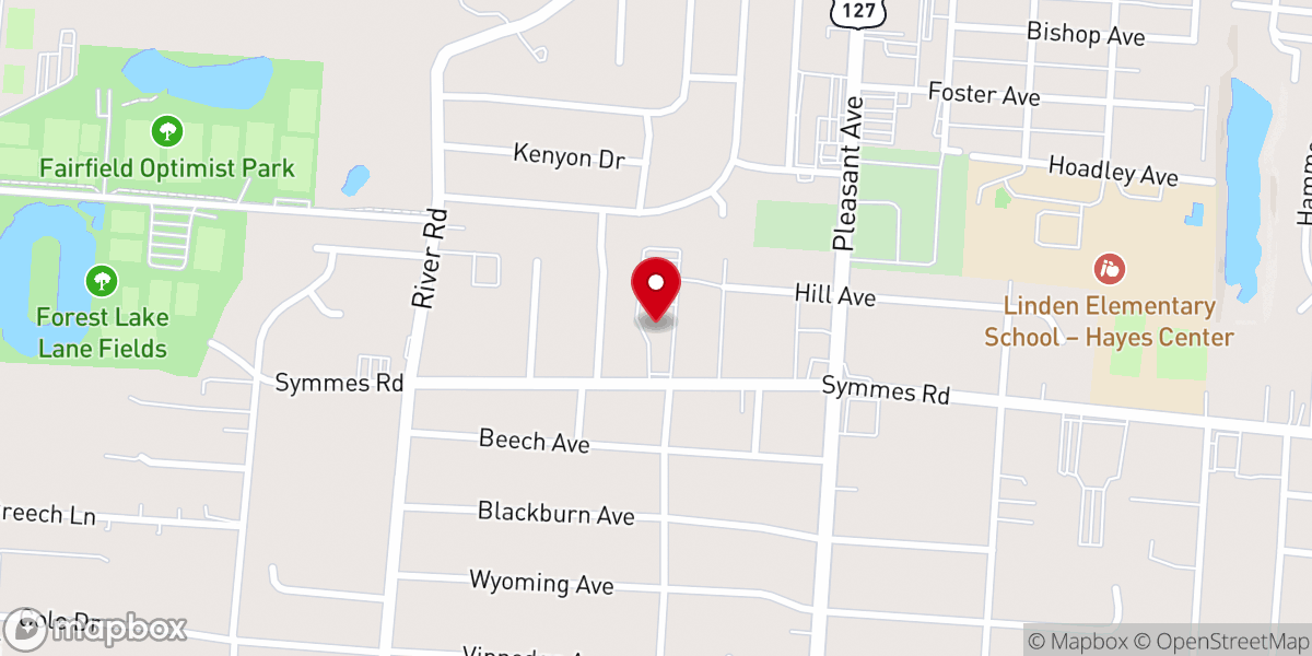 Map showing location of ONE CHURCH - Fairfield Campus
