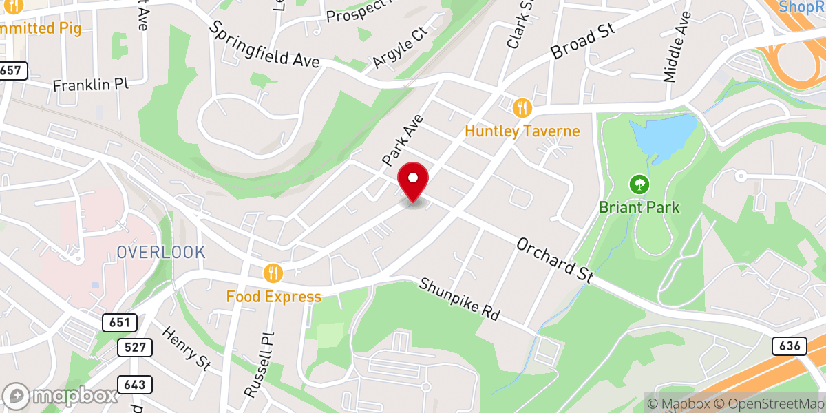 Map showing location of Wallace Chapel AME Zion Church