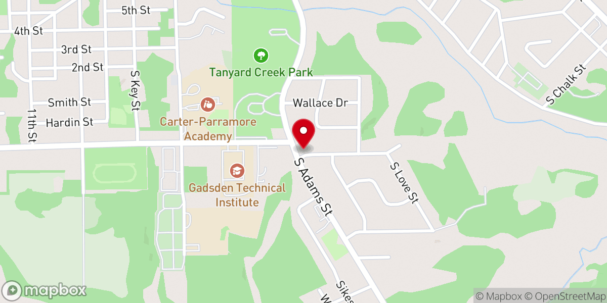 Map showing location of Fellowship Independent Baptist