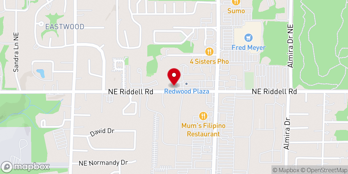 Map showing location of River Northwest Church