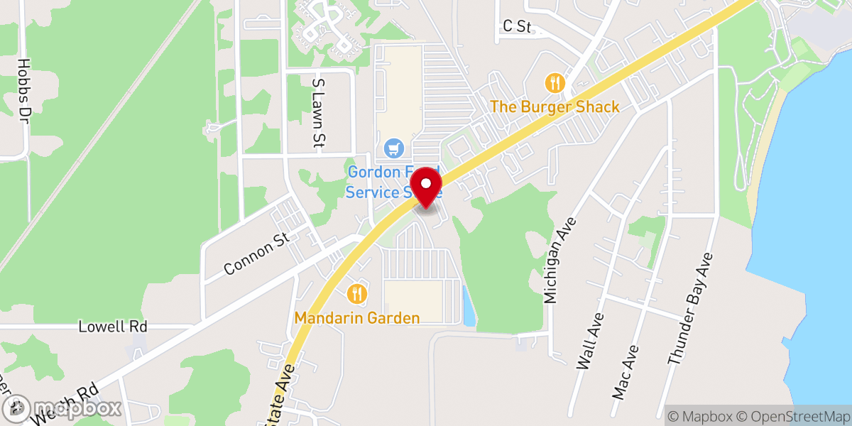 Map showing location of The Salvation Army Thrift Store
