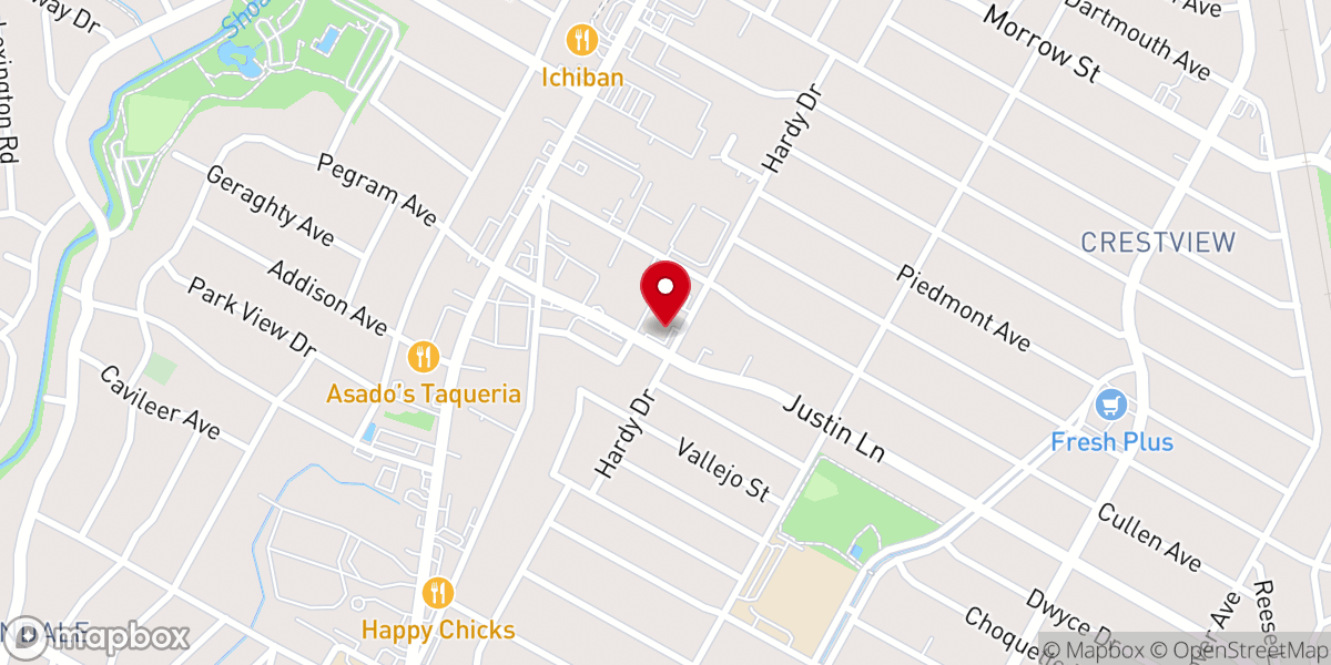 Map showing location of Joshua Church