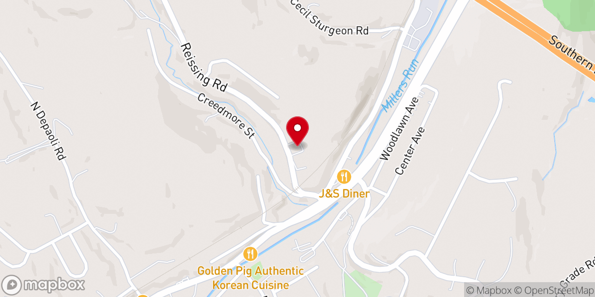 Map showing location of Cecil Alliance Church