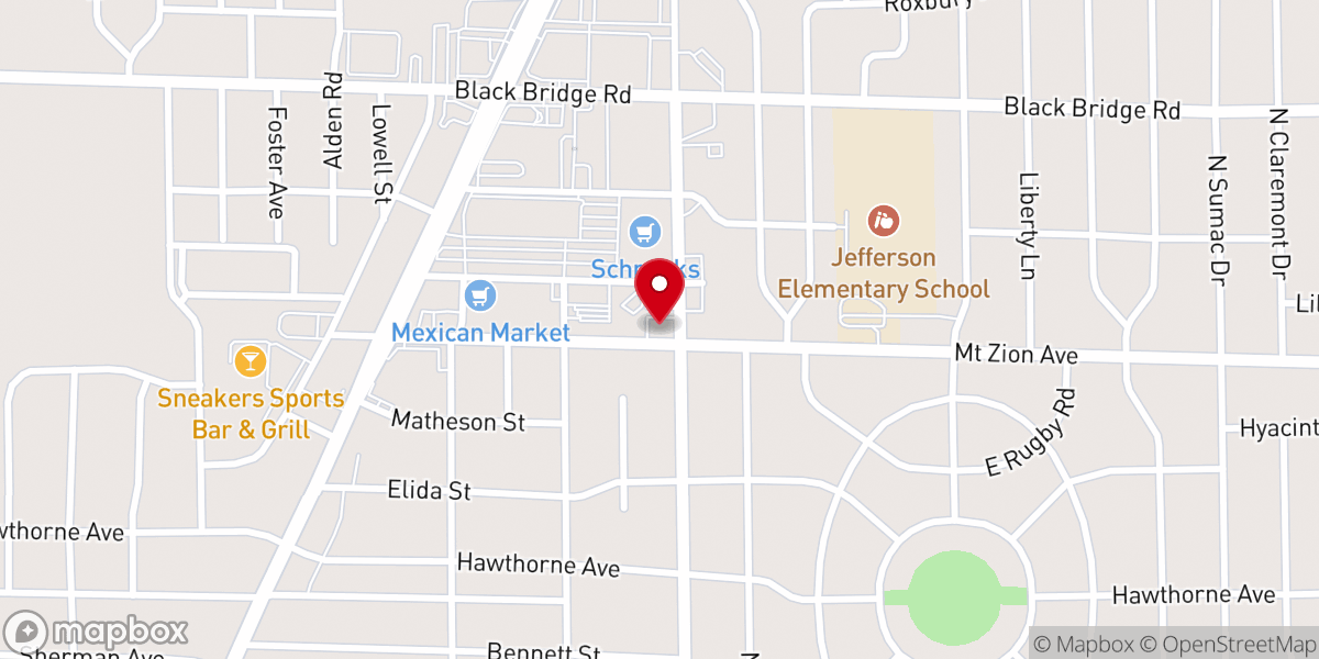 Map showing location of Church Chiropractic Clinic LLC - Chiropractor, Chiropractic Care Janesville WI