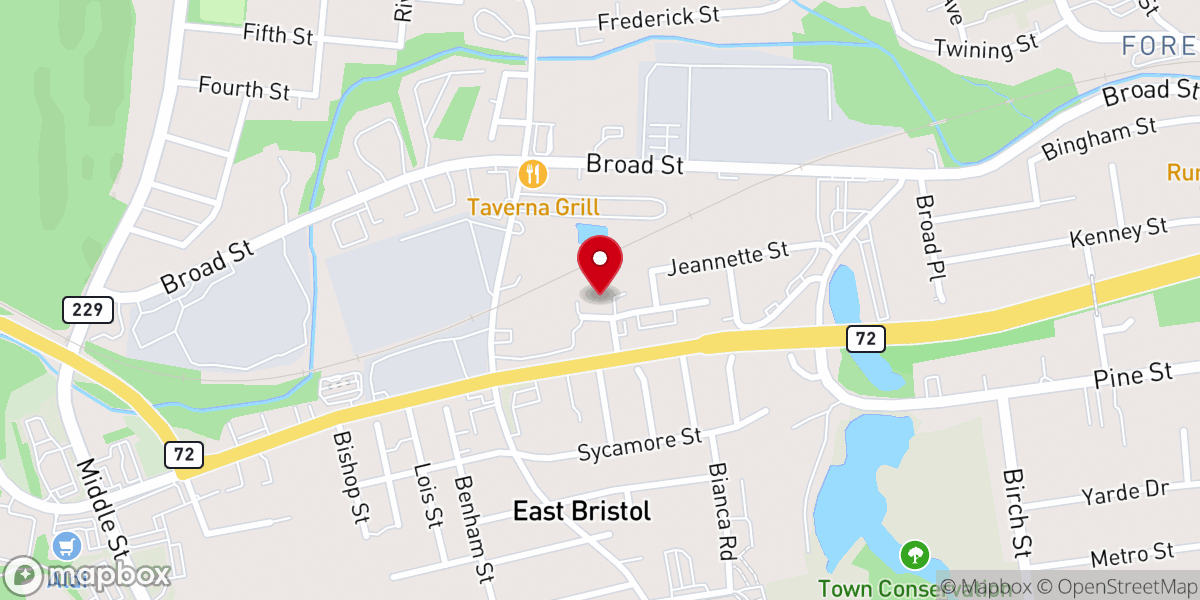 Map showing location of Italian Social Club