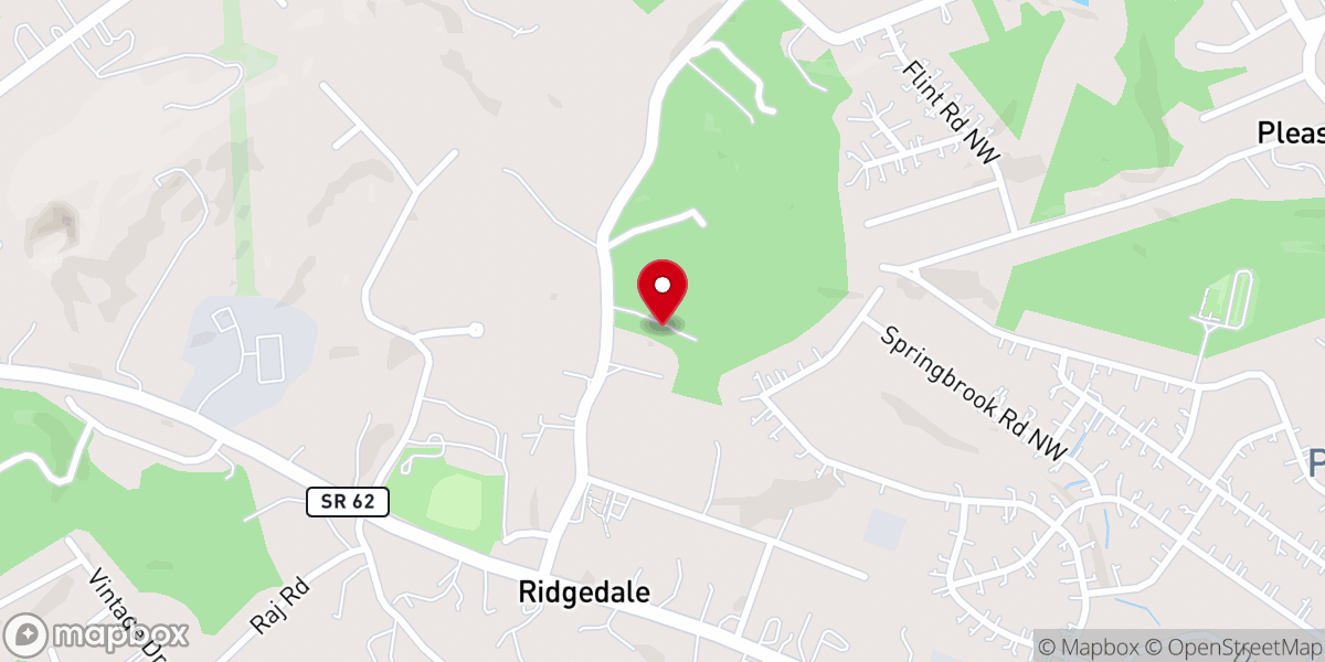 Map showing location of Freedom Baptist Church