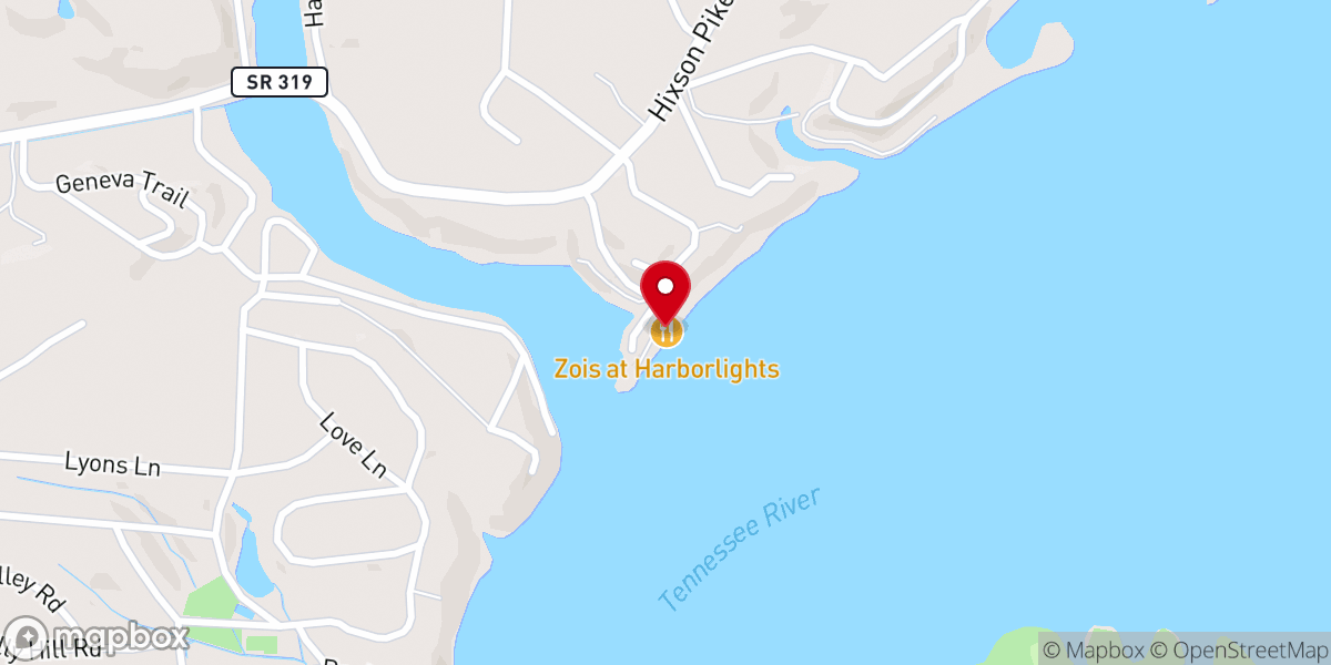 Map showing location of Harbor Lights Marina