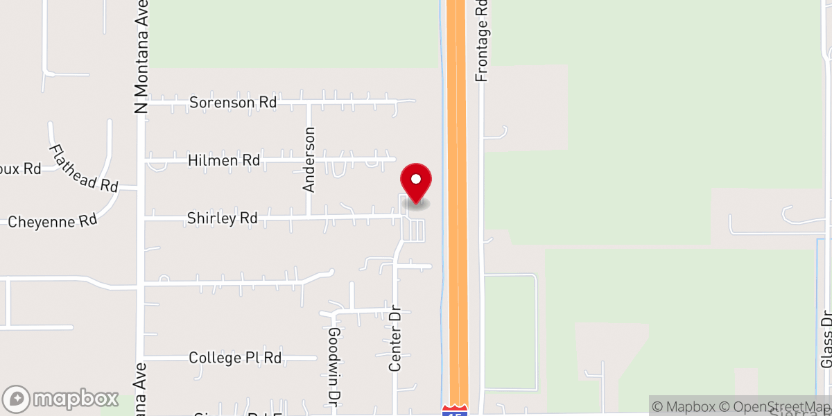 Map showing location of Our Lady of the Valley Church