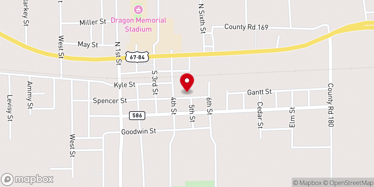 Map showing location of Bangs Housing Authority
