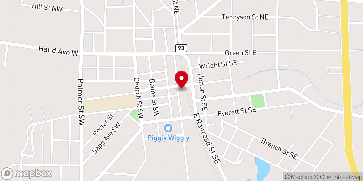 Map showing location of Bible Way Restoration Ministries
