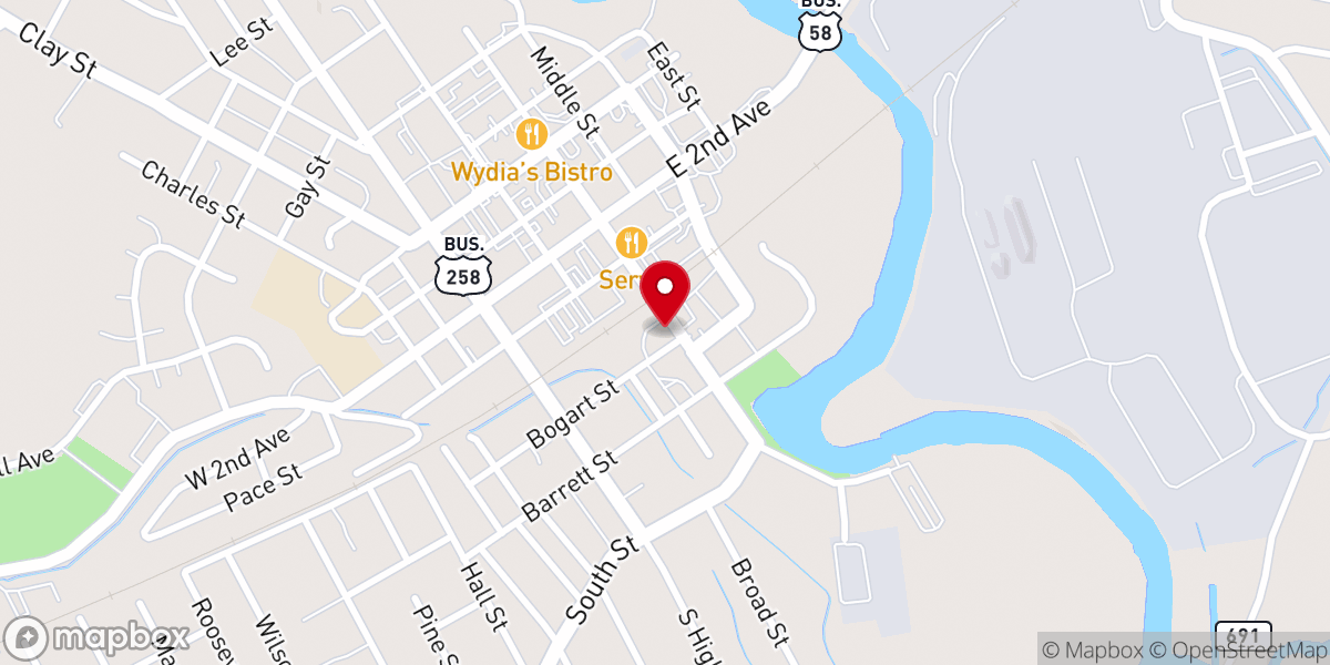 Map showing location of Great Commission Church