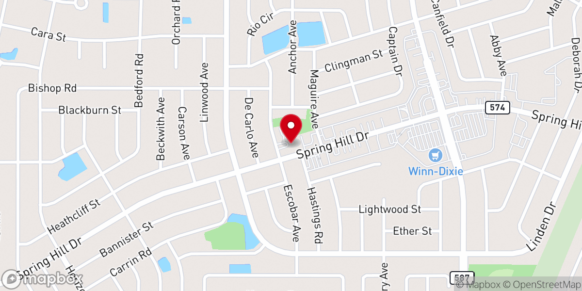 Map showing location of Christ The Savior Greek Orthodox Church