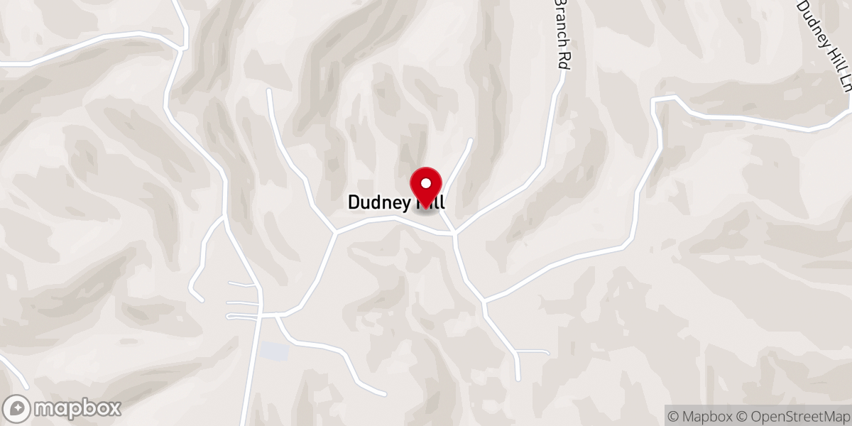 Map showing location of Dudney Church
