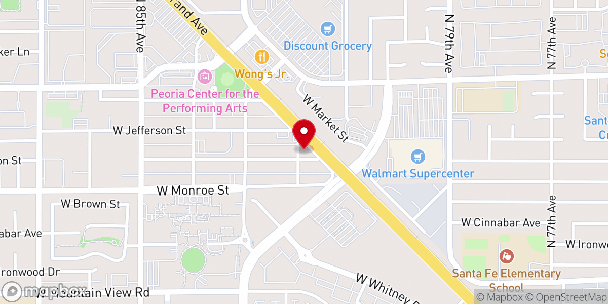 Map showing location of Worship & Word