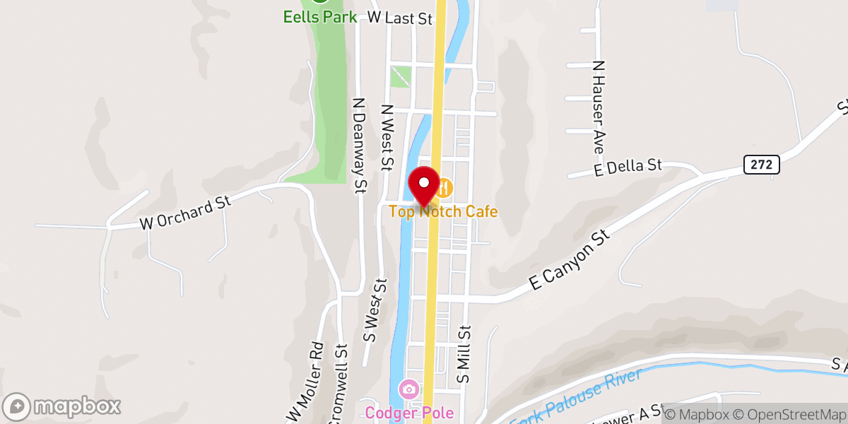 Map showing location of The Colfax Pantry Building